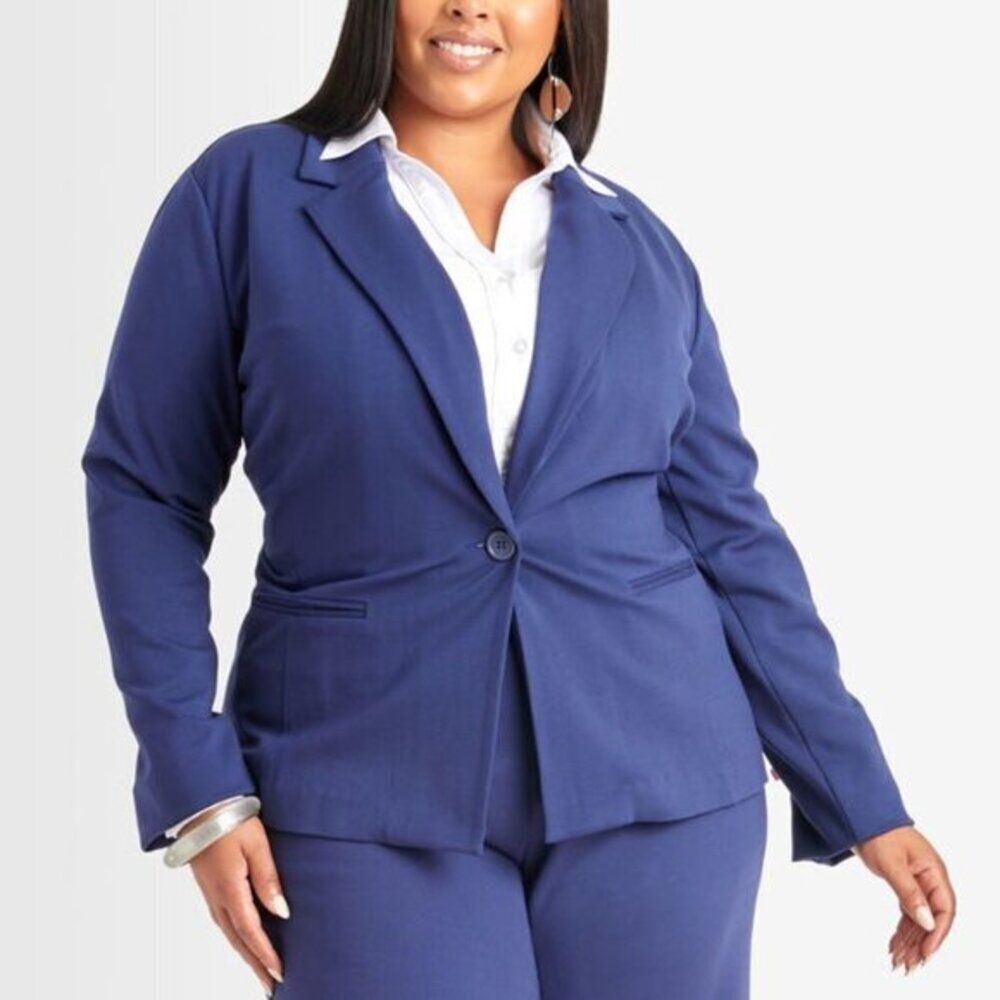 Ashley Stewart Blue Blazer